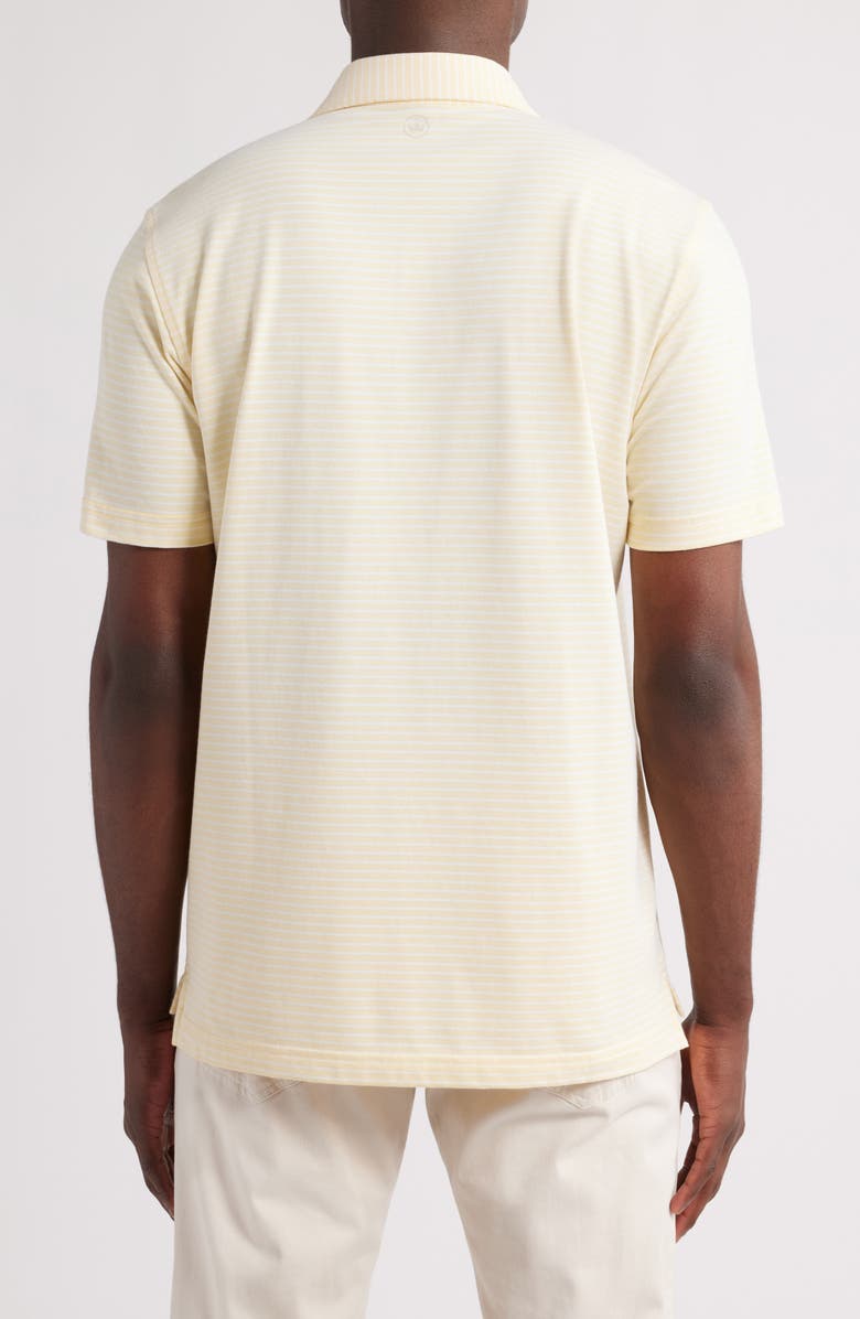 Peter Millar Crown Crafted Albatross Stripe Pima Cotton Blend Polo, Alternate, color, Crenshaw