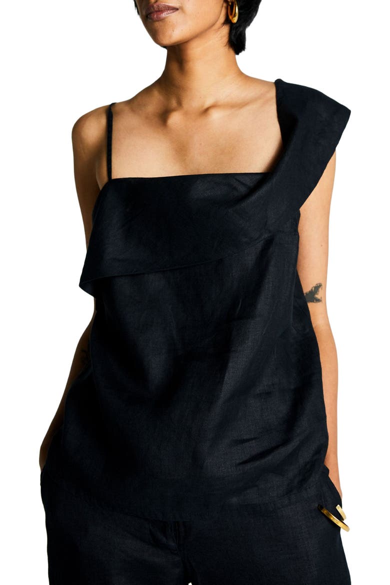 The Wandering Wave Top, Alternate, color, Black