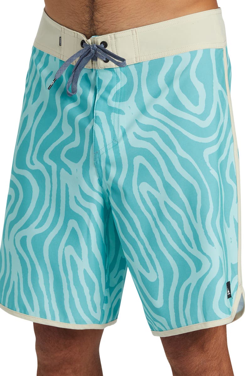 Quiksilver Surfsilk Scallop Board Shorts, Alternate, color, Limpet Shell