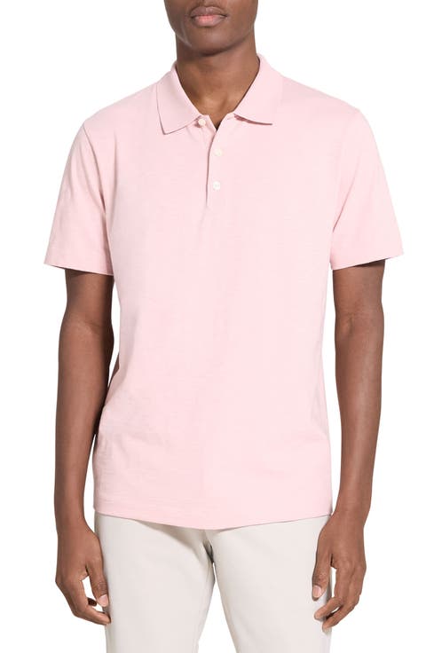 Bron in Cosmos Slub Cotton Polo Shirt