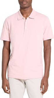 Theory Bron in Cosmos Slub Cotton Polo Shirt