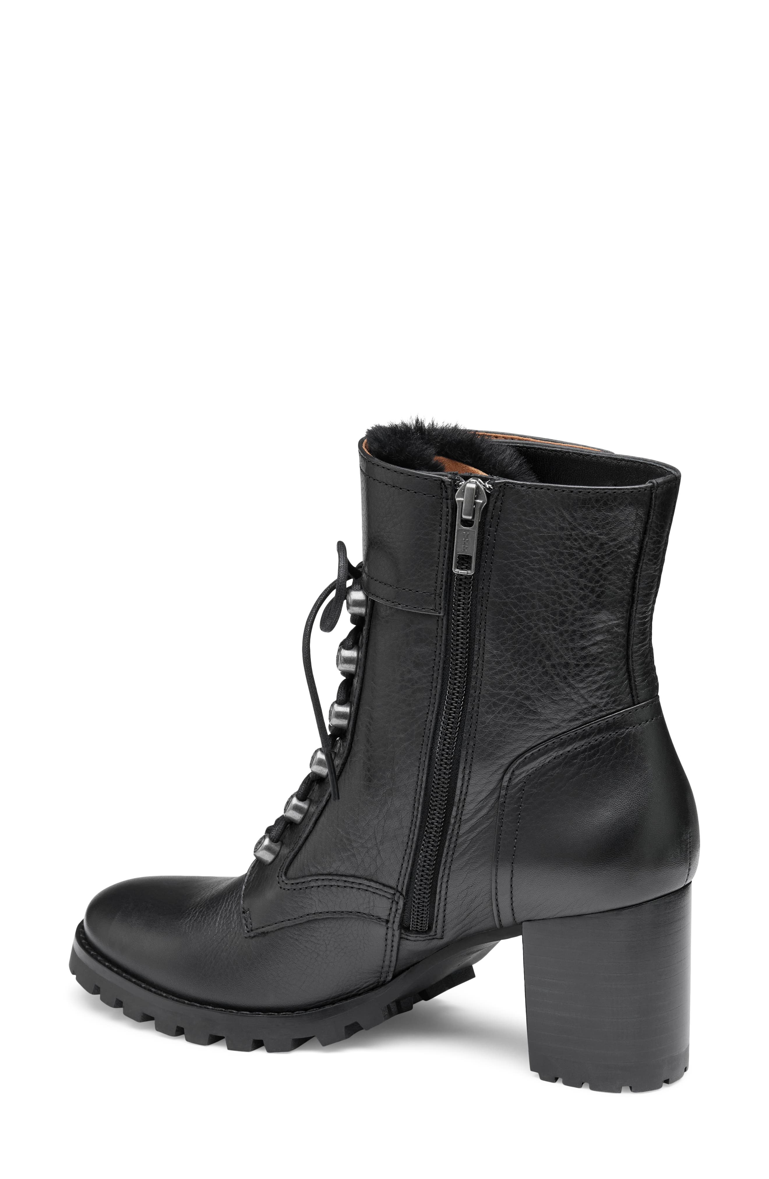 Vivica Faux Fur Bootie, Alternate, color, BLACK