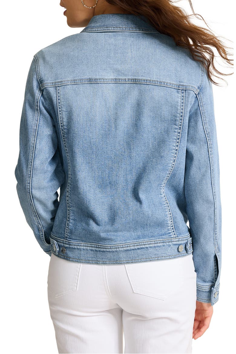 Classic Denim Trucker Jacket, Alternate, color, AMALFI COAST WASH