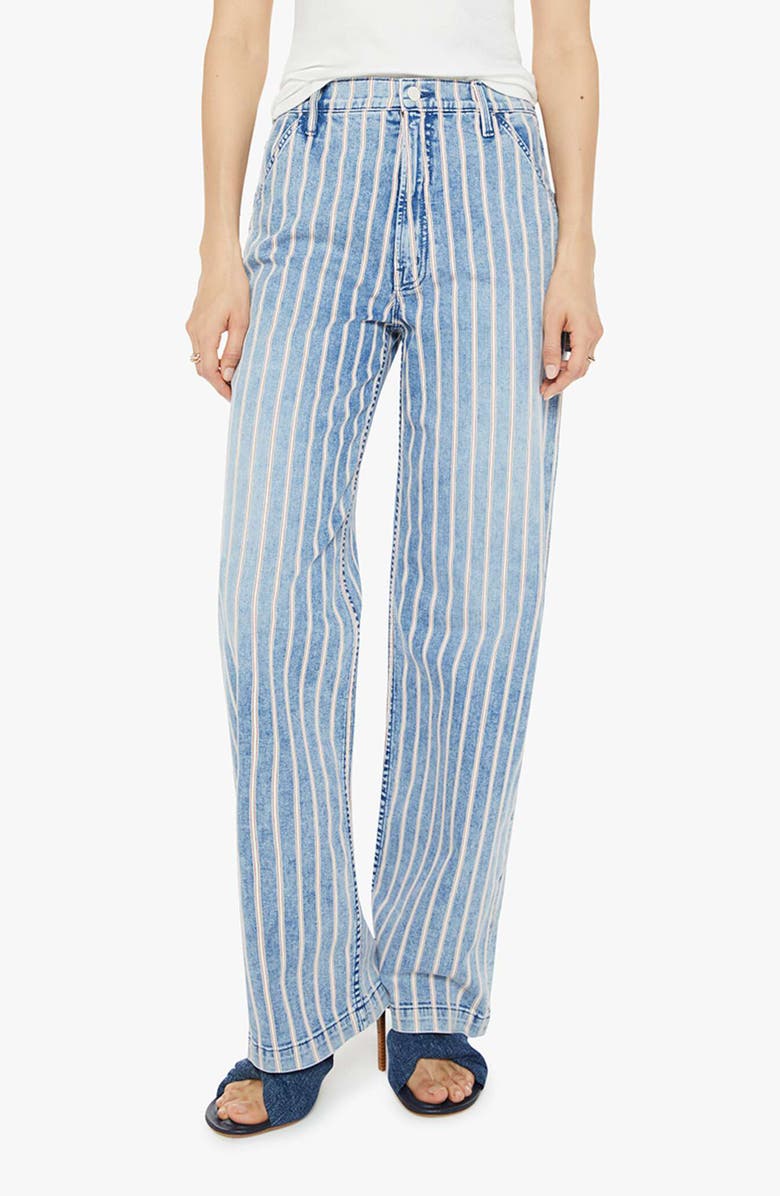 MOTHER The Stud Finder Sneak Stripe Wide Leg Jeans, Main, color, I Like That For You