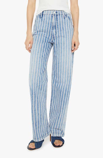 Mother High Waist Spinner Skimp Baggy Wide-leg Jeans