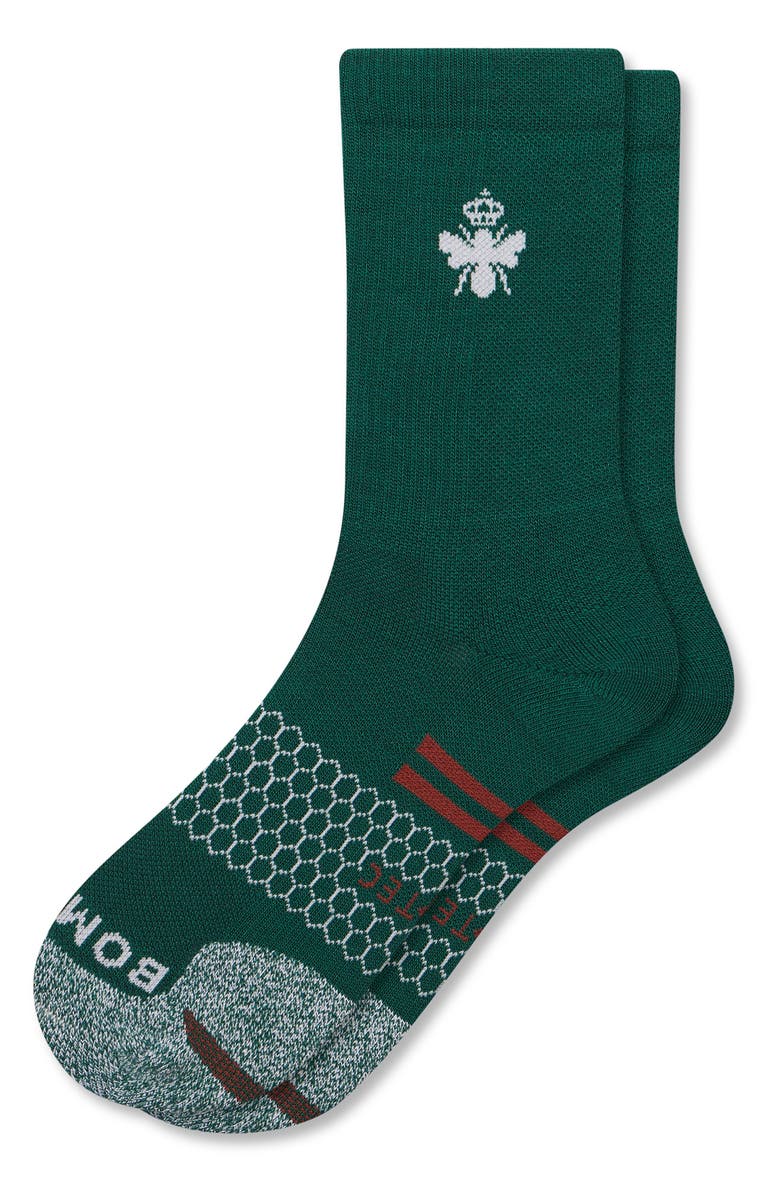 Bombas Stripe All-Purpose Performance Calf Socks, Main, color, Everglade