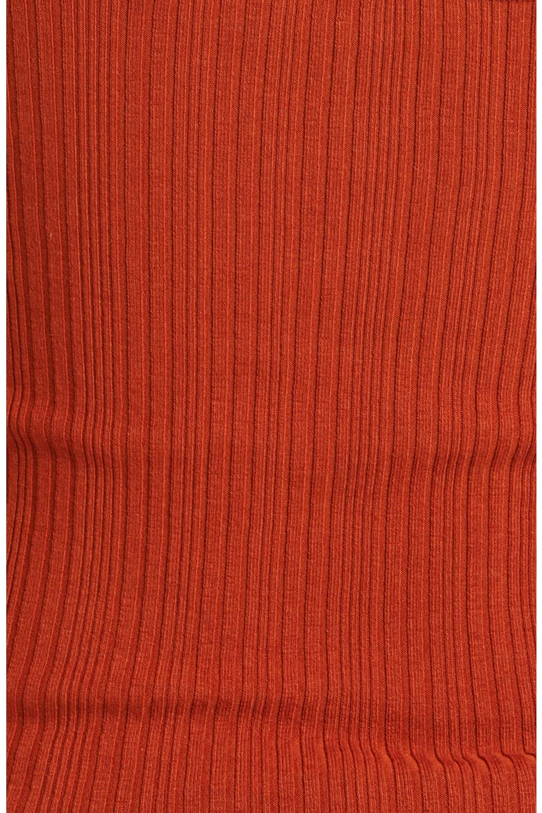 Square Neck Rib Tank Top, Alternate, color, RUST AMBER