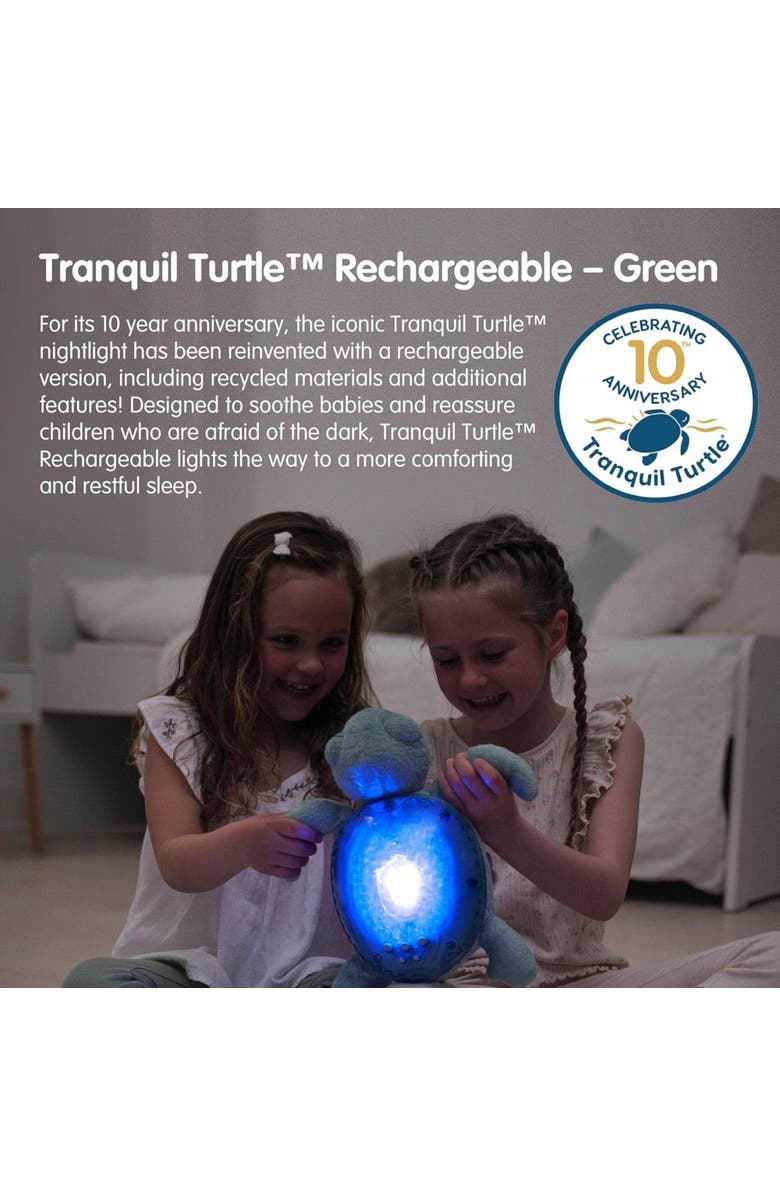 Cloud B Tranquil Turtle Eco - Nightlight Projector toy & Soothing Sound Machine for Better Sleep, Alternate, color, Green