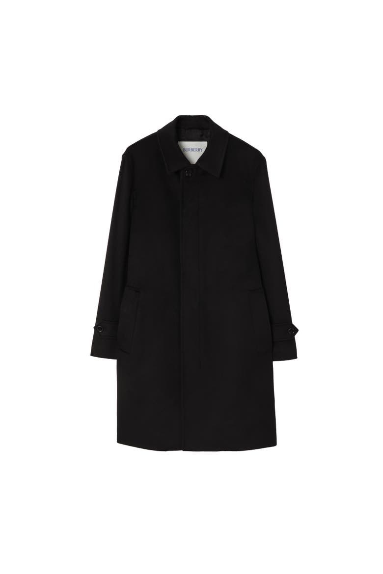 Mid-length Cashmere Car Coat, Alternate, color, Black