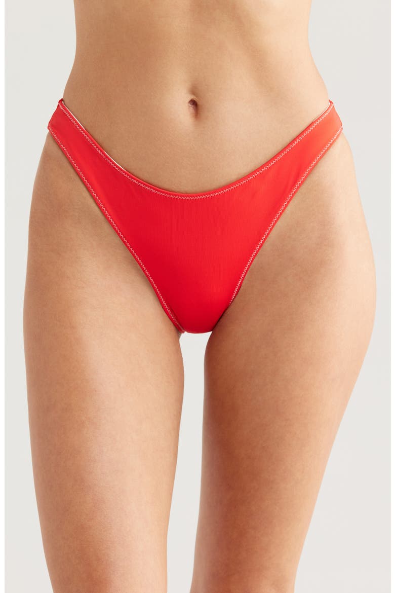 The Tati Bikini Bottoms, Alternate, color, APPLE RED