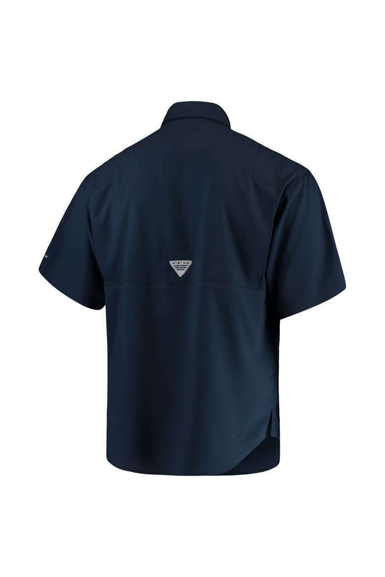 Men's Columbia Navy Auburn Tigers PFG Tamiami Shirt, Alternate, color, Navy