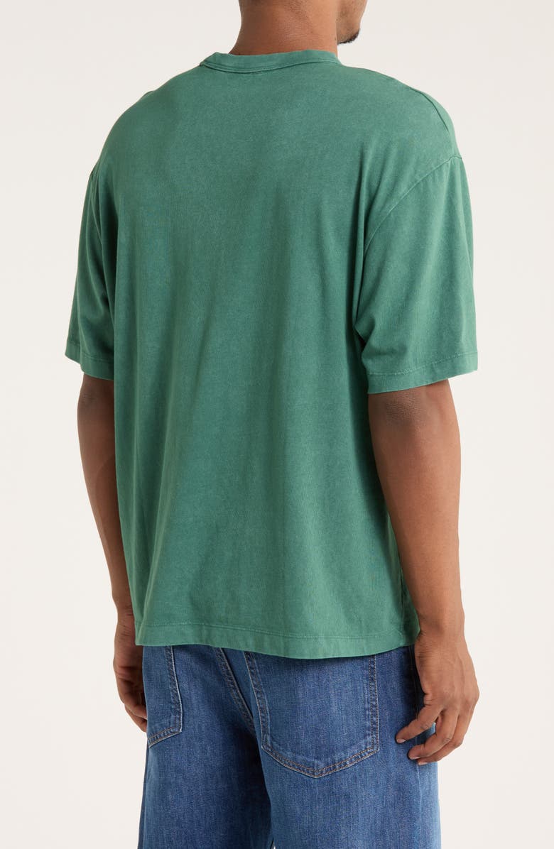 Calvin Klein Powder Wash Heavyweight Cotton T-Shirt, Alternate, color, Hunter Green