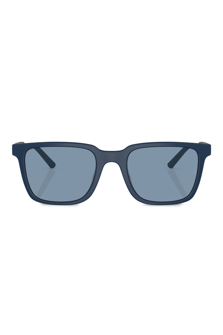 Roger Federer 52mm Rectangular Sunglasses, Main, color, MATTE BLUE