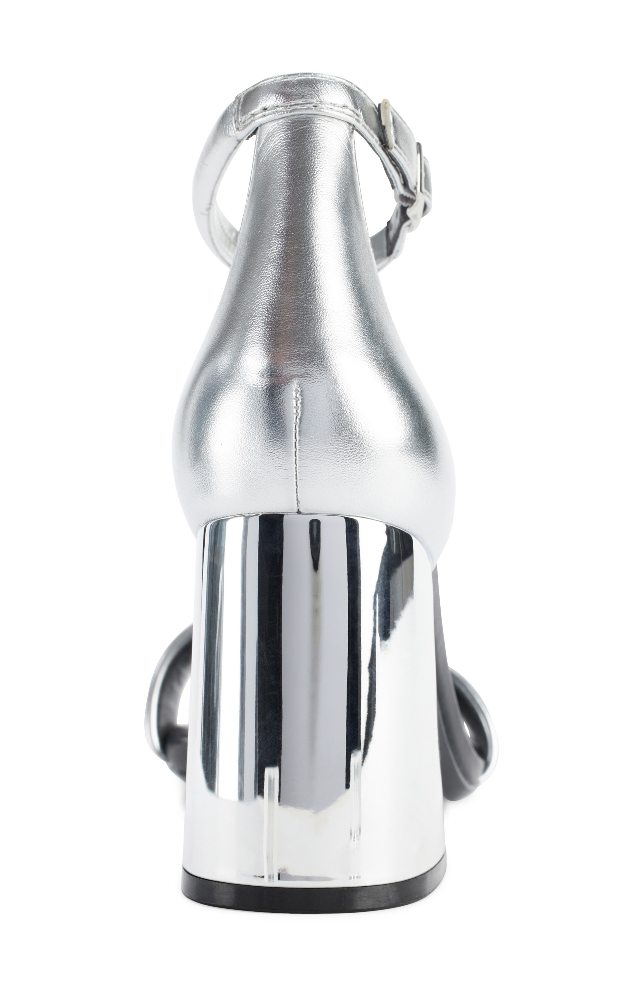 DKNY Scarla Ankle Strap Sandal, Alternate, color, Silver