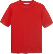 MANGO Short Sleeve Sweater