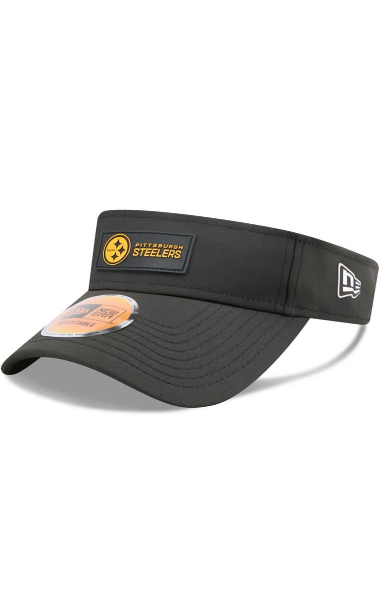 New Era Men's New Era Black Pittsburgh Steelers 2025 Sideline  Visor, Main, color, Black