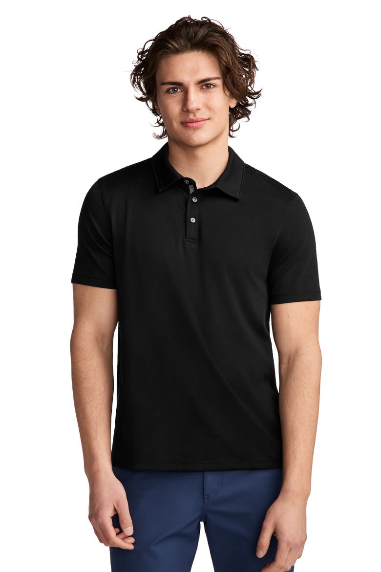 Mens EverActive Tech Pique Polo, Main, color, Black