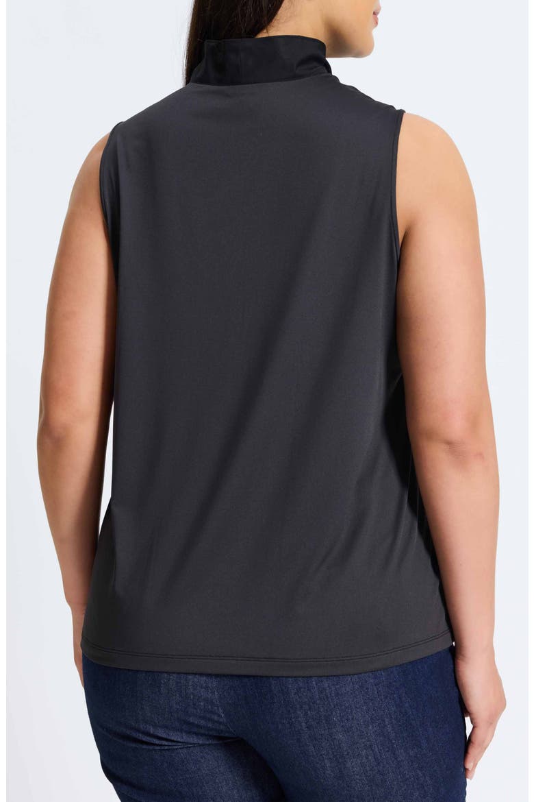 Tammy Ruffle Sleeveless Top, Alternate, color, BLACK
