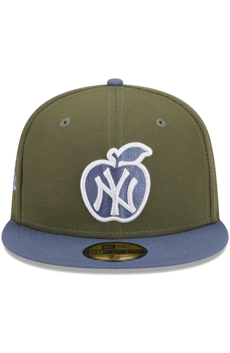 New Era Men's New Era Olive/Blue New York Yankees 59FIFTY Fitted Hat, Alternate, color,