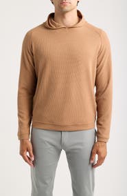 Peter Millar Pine Waffle Knit Performance Hoodie