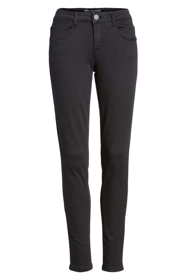 Skinny Jeans (Nordstrom Exclusive), Alternate, color, BLACK