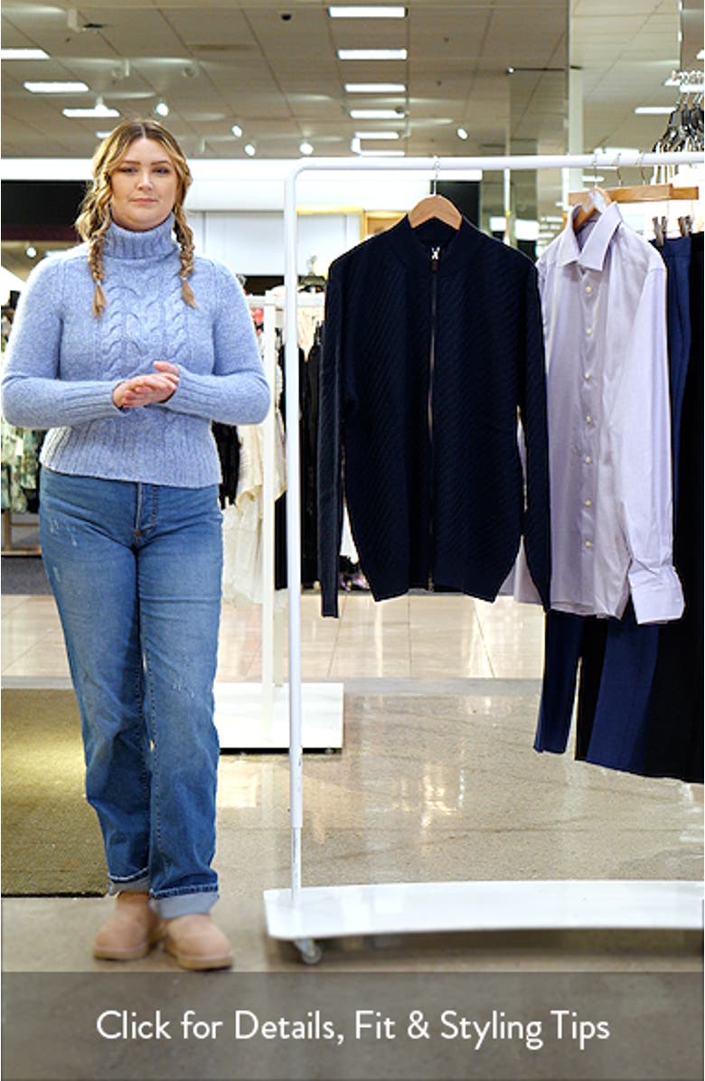 Light Gauge Merino Wool Zip Cardigan, sales video thumbnail