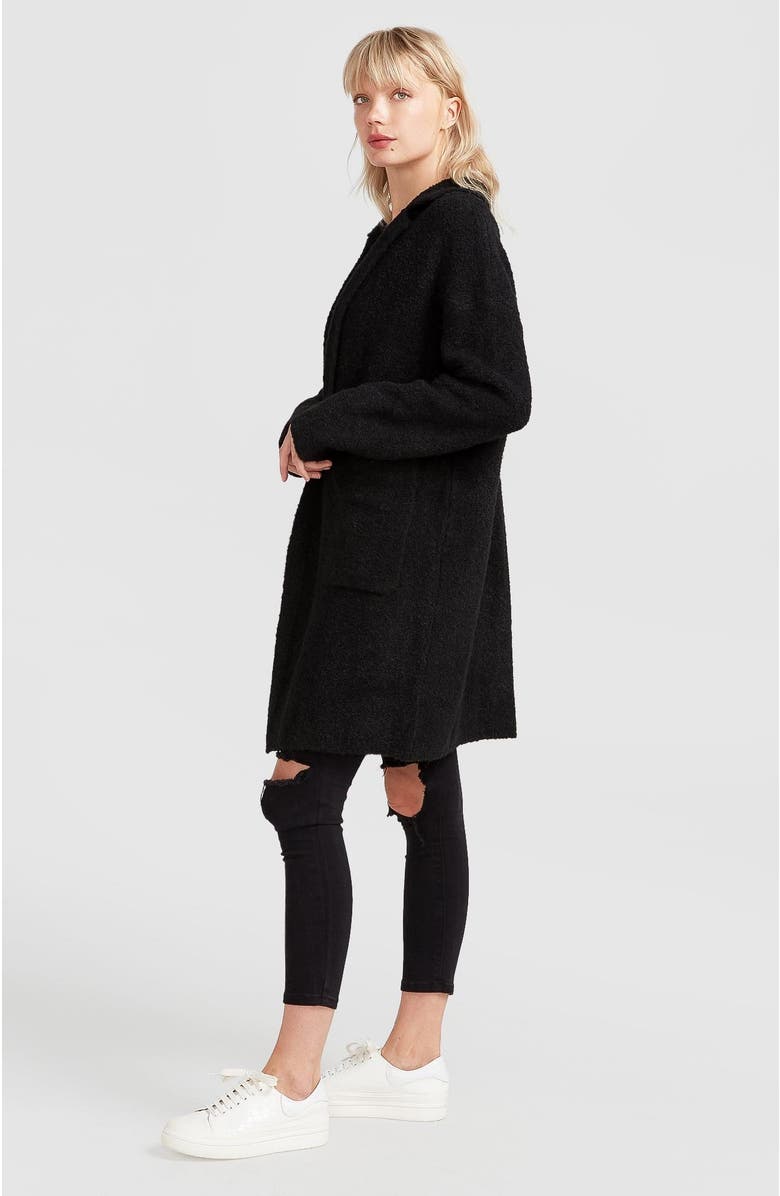 Belle & Bloom Days Go By Sustainable Blazer Cardigan, Alternate, color, Black