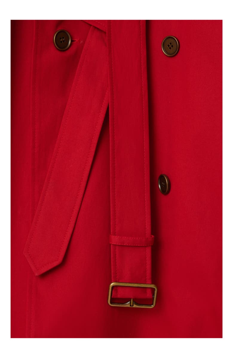 Burberry Long Castleford Trench Coat, Alternate, color, Currant