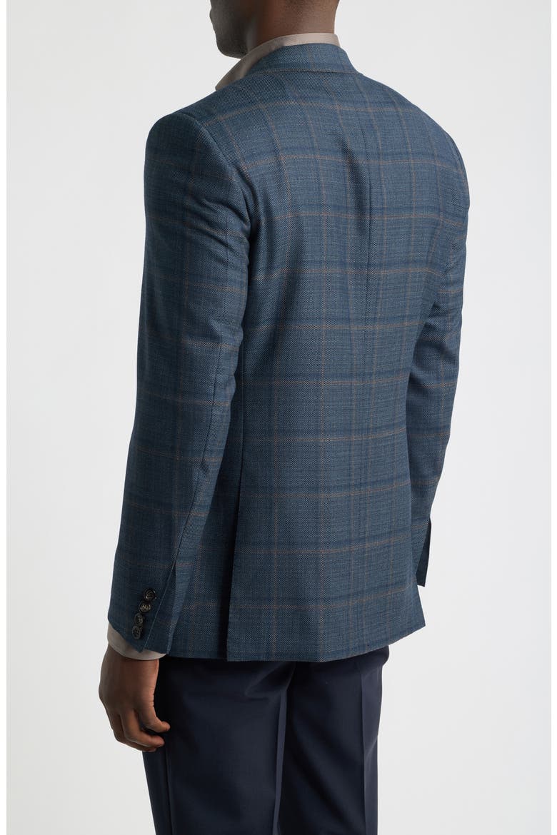 Siena Windowpane Wool Sport Coat, Alternate, color, DARK BLUE