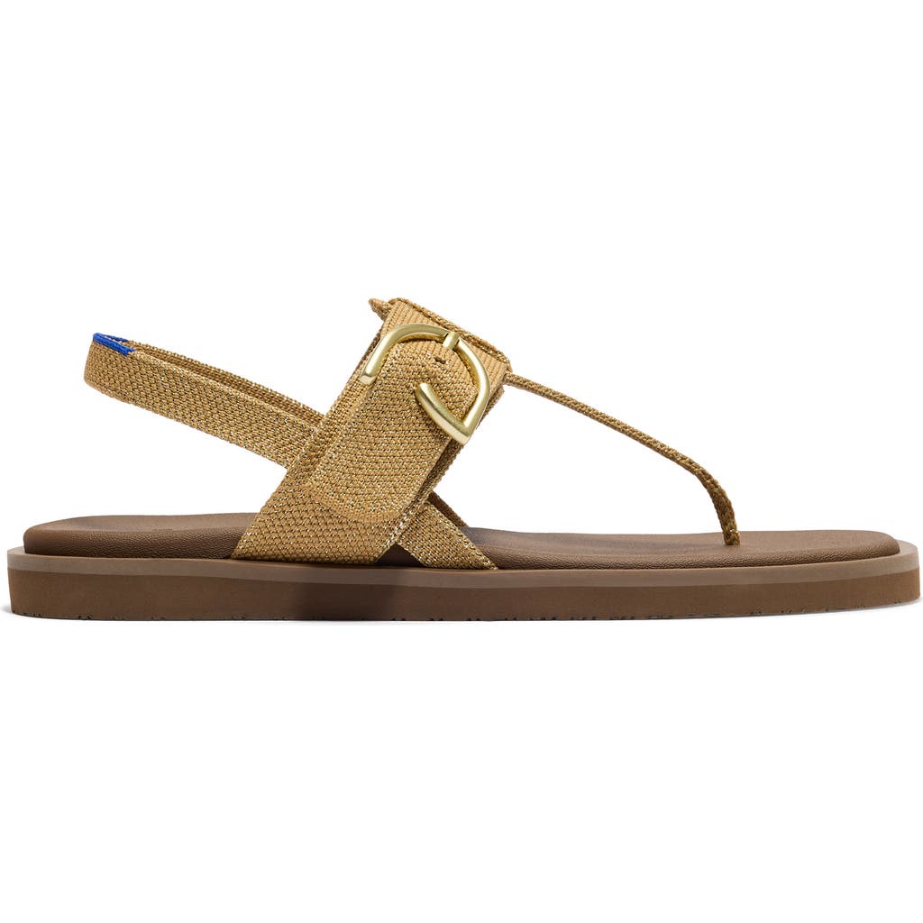 Rothys Rothy's The T-strap Sandal In Golden Sun