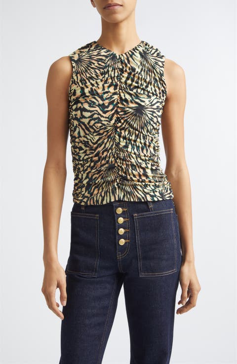 Annie Print Jersey Top