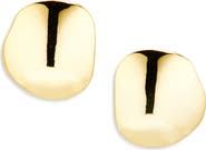 Lele Sadoughi Discus Button Stud Earrings