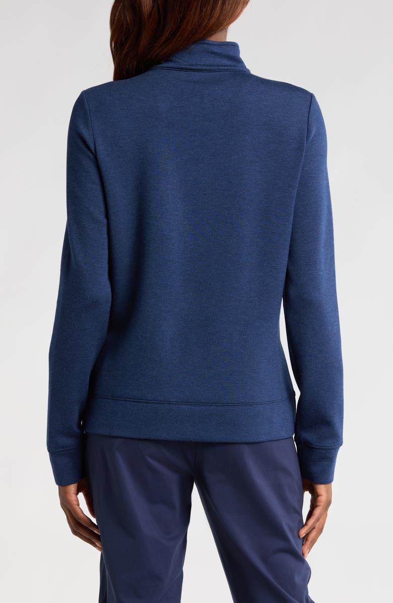 TravisMathew Shadow Mirage Half Zip Pullover, Alternate, color, Heather Navy