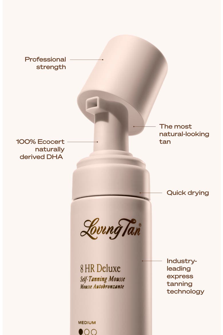 8 HR Deluxe Self-Tanning Mousse, Alternate, color, MEDIUM