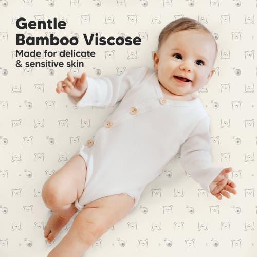 Keababies Isla Fitted Mini Crib Sheets In Bumble Bear