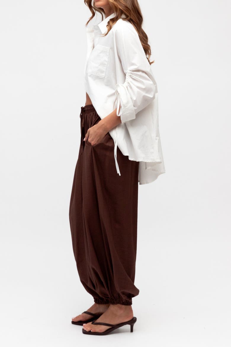 Balloon Pant, Alternate, color, Chocolate