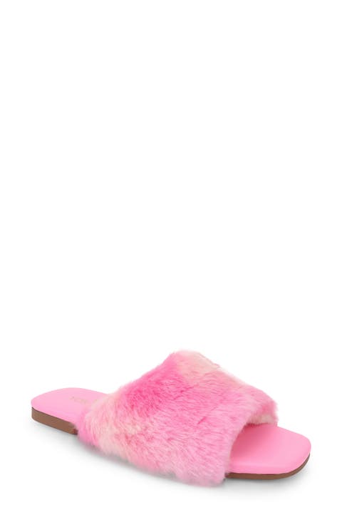 Kids' Miss Nora Faux Fur Slide (Toddler, Little Kid & Big Kid)