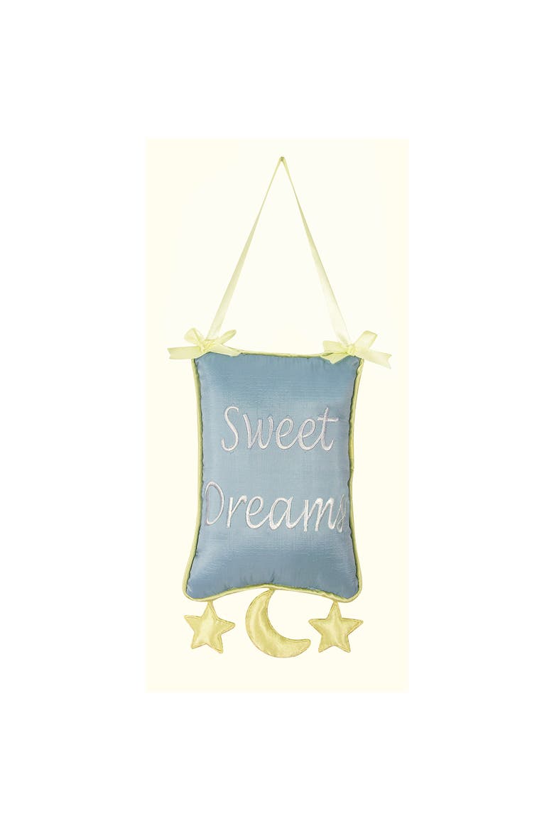 Sweet Dreams Embroidered Pillow, 5" x 7", Main, color, Blue