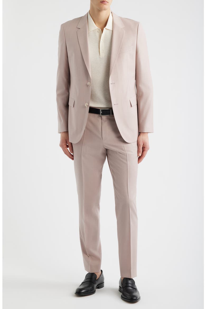 Houston Slim Fit Wool Suit, Main, color, LIGHT/ PASTEL PINK