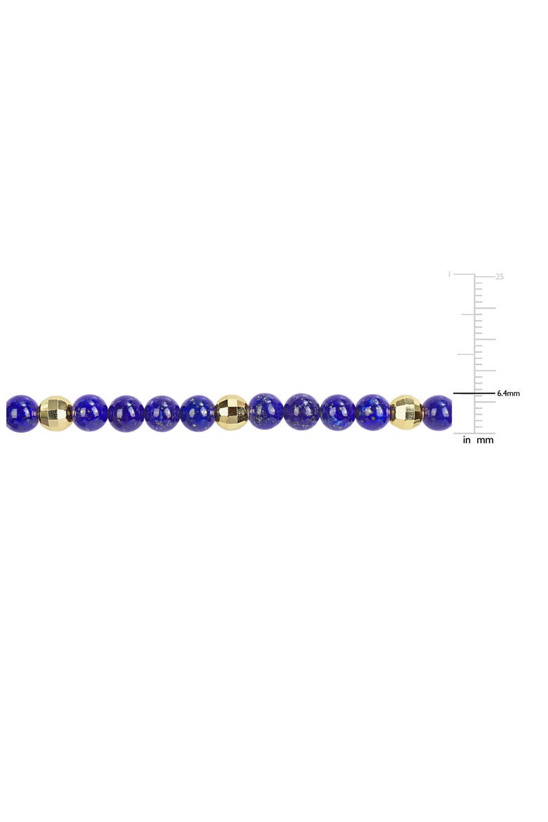 Men's Semiprecious Stone Beaded Bracelet, Alternate, color, BLUE