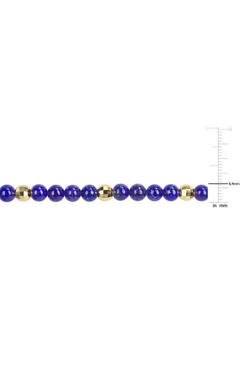 Delmar Semiprecious Stone Beaded Bracelet In Blue