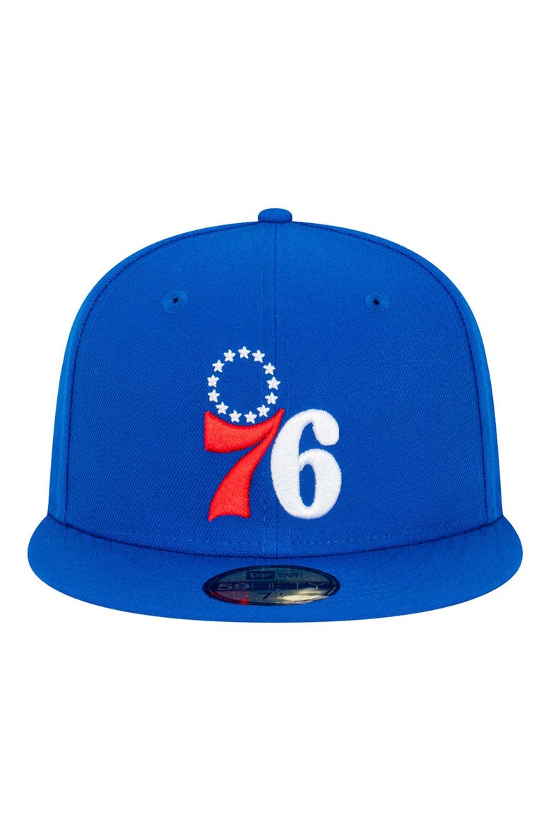 Men's New Era  Royal Philadelphia 76ers Team 59FIFTY Fitted Hat, Alternate, color, Royal