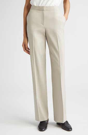 Lafayette 148 New York Irving Straight Leg Stretch Wool Pants