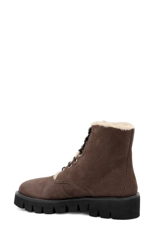 Amalfi By Rangoni Rivoli Faux Shearling Bootie In Brown