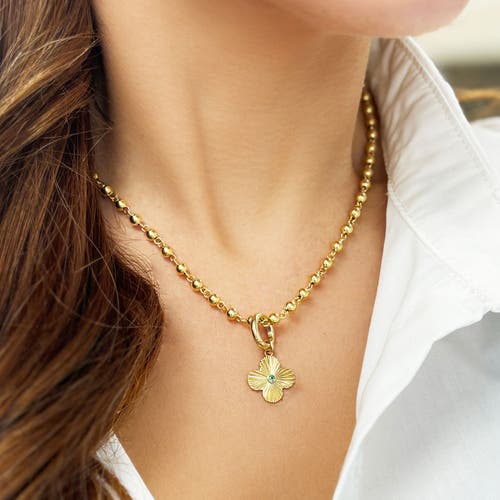 The Lovery Fine Jewelry Round Gold Charm Holder In Gold