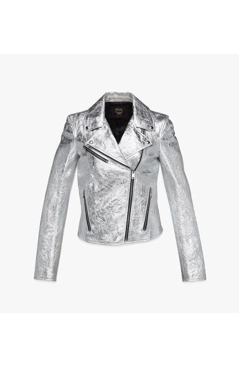 Rider Jacket in Metallic Lambskin