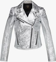 MCM Rider Jacket in Metallic Lambskin