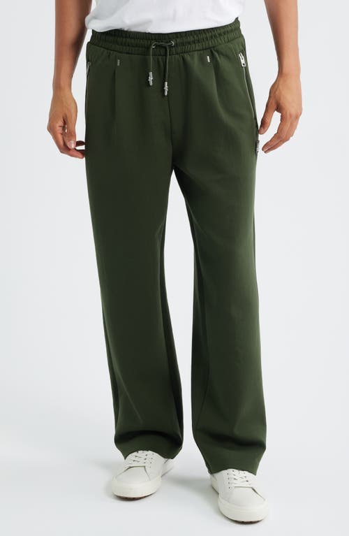 Hugo Boss Hugo Dargen Knit Drawstring Pants In Green