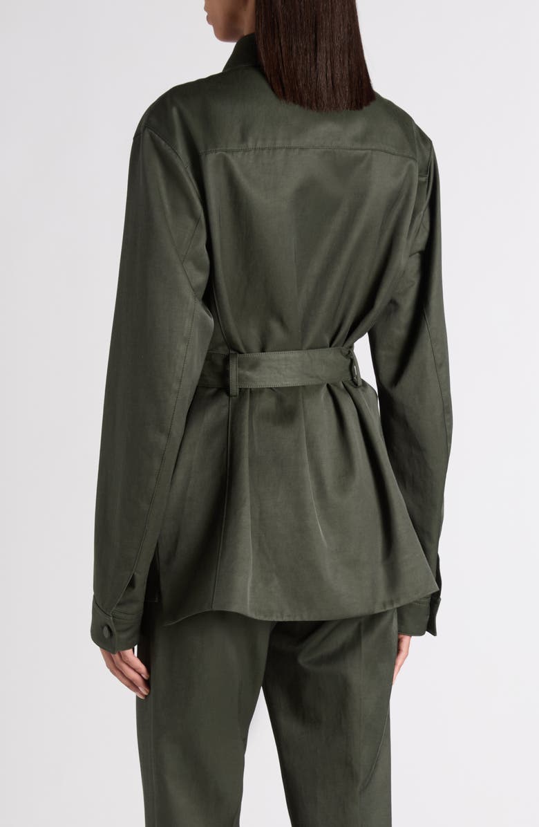 TOM FORD Twill Safari Jacket, Alternate, color, Dark Pine