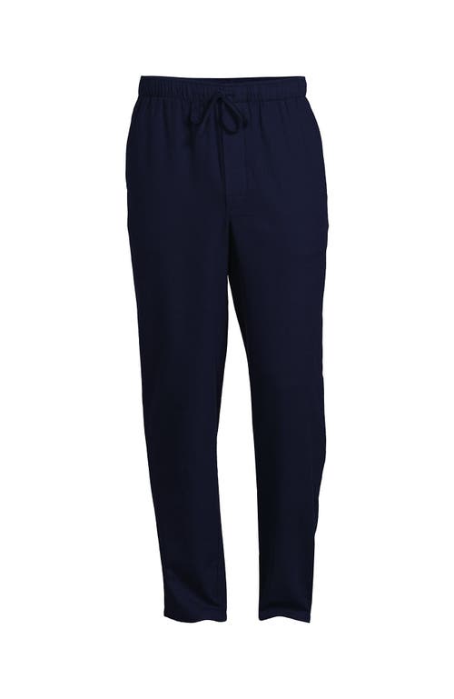 Lands' End Flannel Pajama Pants In Blue